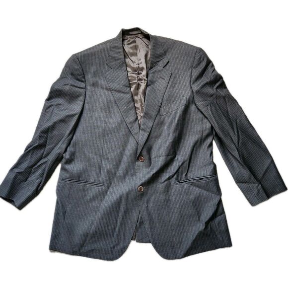 Daniel Cremieux Other - Daniel Cremieux 100% Wool Sport Coat Blazer Gray Pinstripe Italy Made 46R GUC